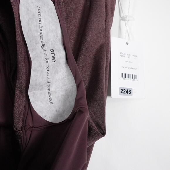 New Andie Swim Nadi Licorice Brown Satin Swimsuit Small Tall Long Torso 2246 - Picture 5 of 12